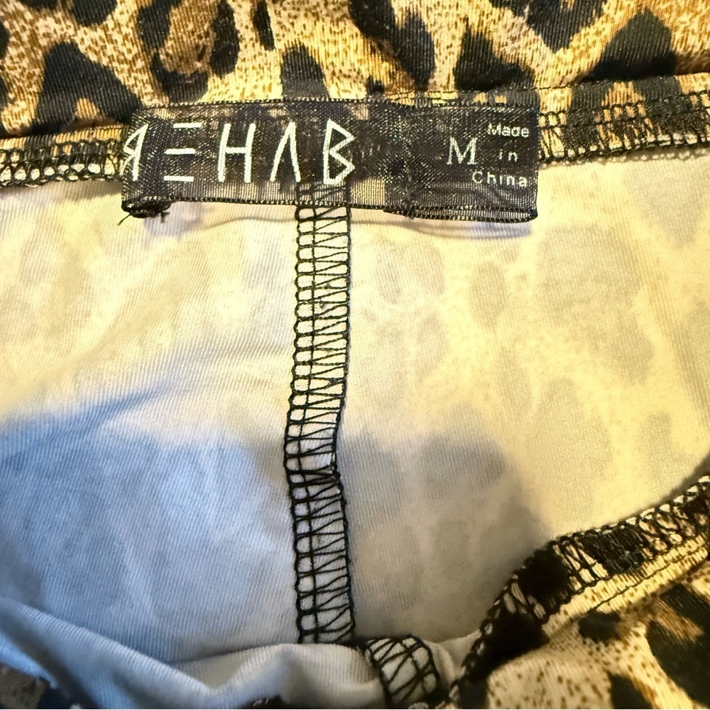 Rehab Animal Print Wide-Leg Pants Size M - Picture 6 of 8